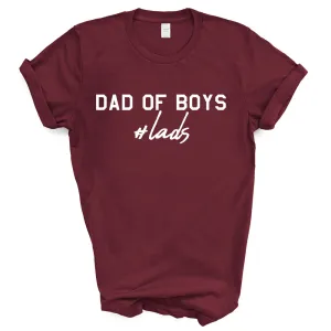 Hashtag Lads- Dad Of Boys T-Shirt dad bod shirts discount