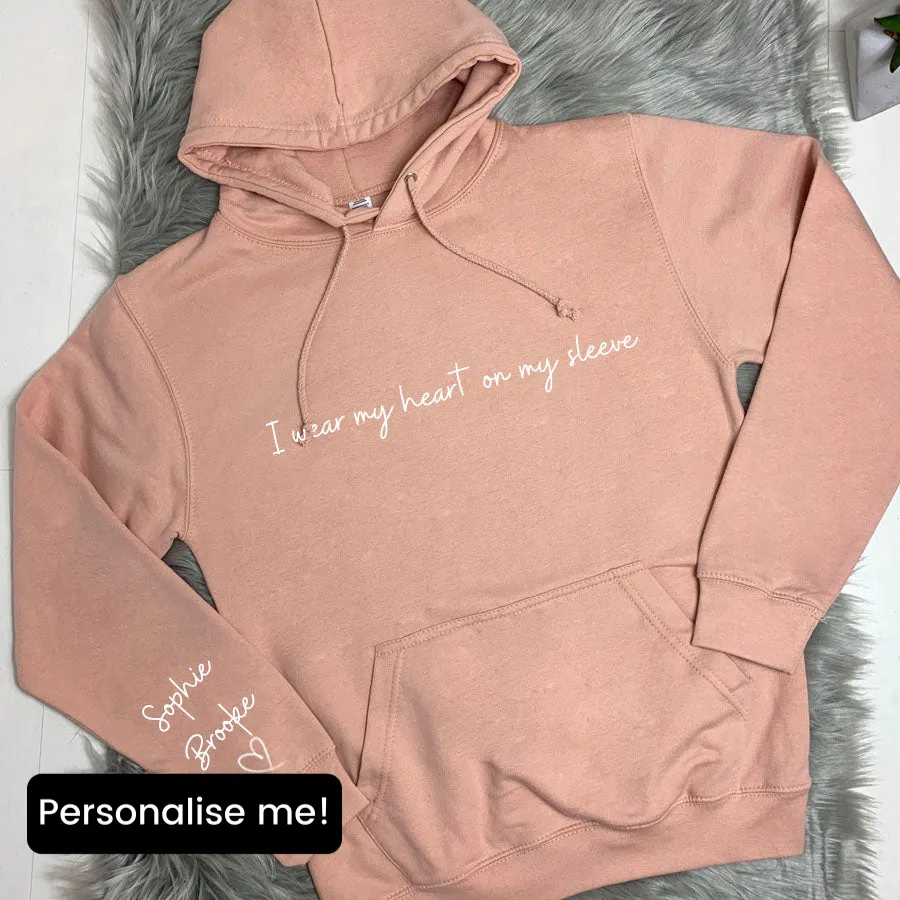 Heart On My Sleeve Personalised Shoreline Hoodie postpartum clothes sale