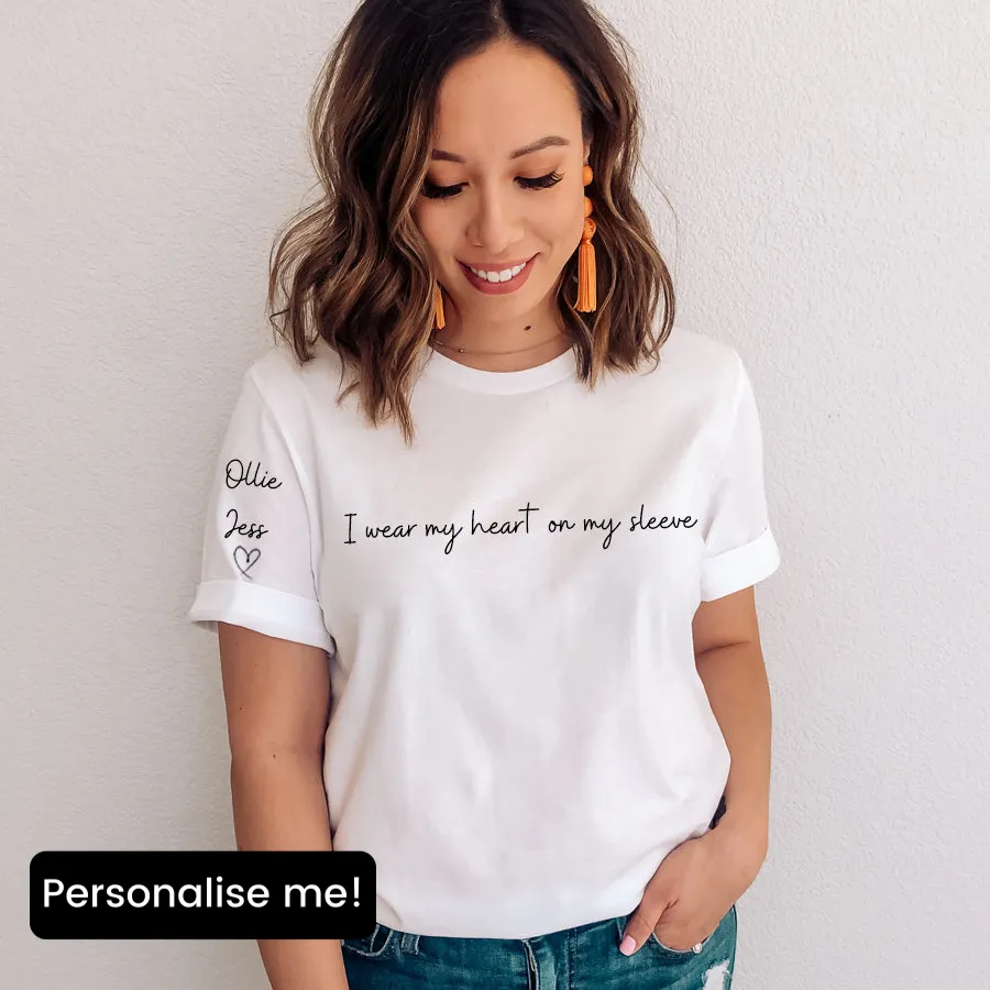 Heart On My Sleeve Personalised Shoreline T-Shirt maternity dresses promo