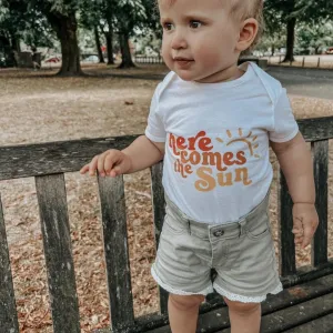 Here Comes The Sun Baby Organic Bodysuit cheap baby clothes online