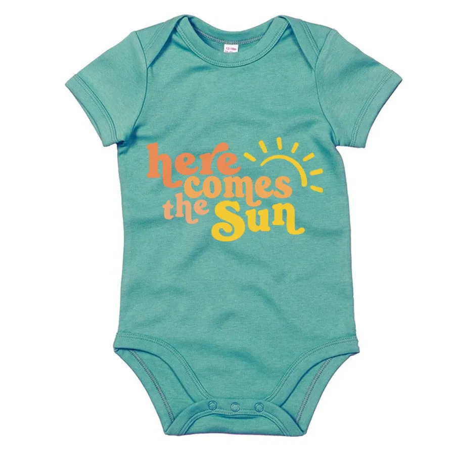 Here Comes The Sun Baby Organic Bodysuit cheap baby clothes online
