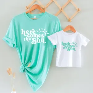 Here Comes The Sun Matching Summer T-Shirts maternity leggings online