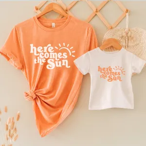 Here Comes The Sun Matching Summer T-Shirts maternity dresses promo