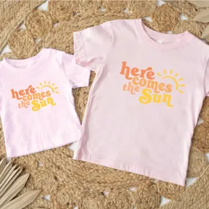 Here Comes The Sun Matching Summer T-Shirts baby bump outfits discount