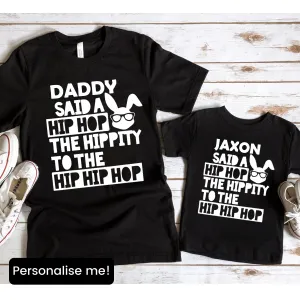 Hippity Hop- Personalised Matching Easter T-Shirts maternity leggings online