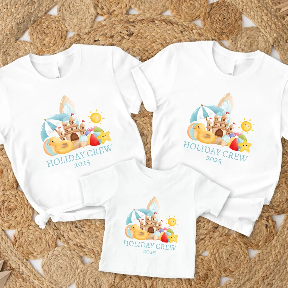 Holibobs- Holiday Crew 2025 Family Matching White T-Shirts pregnancy jeans best price