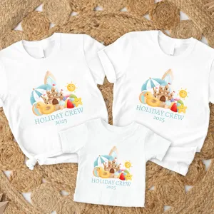Holibobs- Holiday Crew 2025 Family Matching White T-Shirts baby bump outfits discount