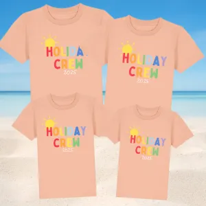 Holiday Crew 2025 Multi Family Matching T-Shirts- Fraiche Peche pregnancy jeans best price