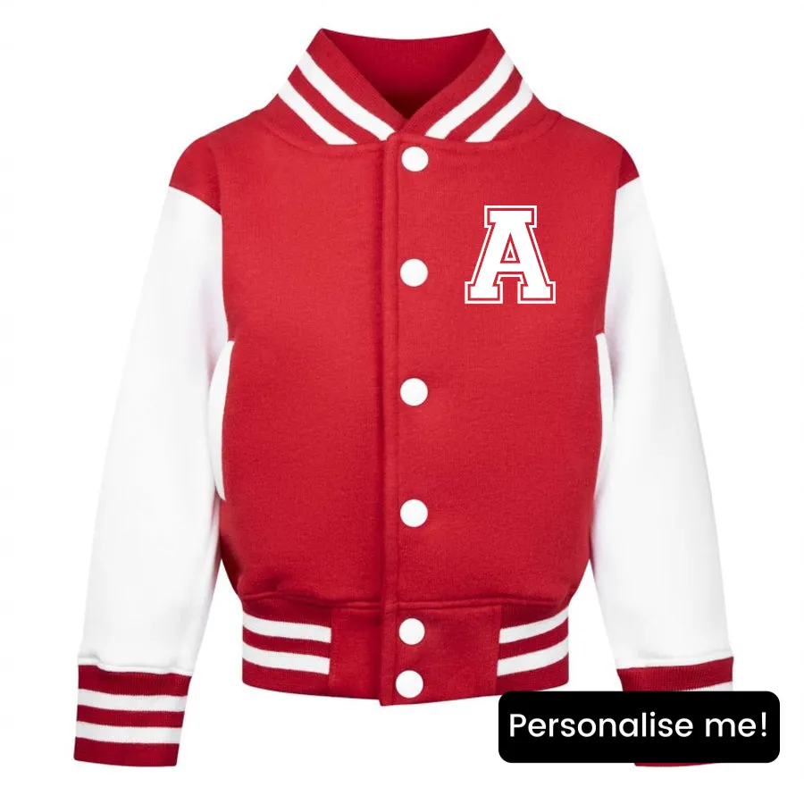 Home Run Personalised Initial Baseball Jacket (1-10 Years) girls skirts clearance