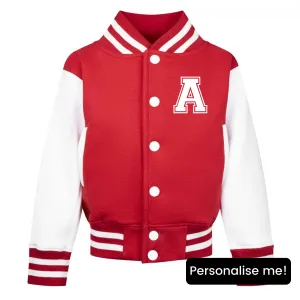 Home Run Personalised Initial Baseball Jacket (1-10 Years) boys fashion clearance