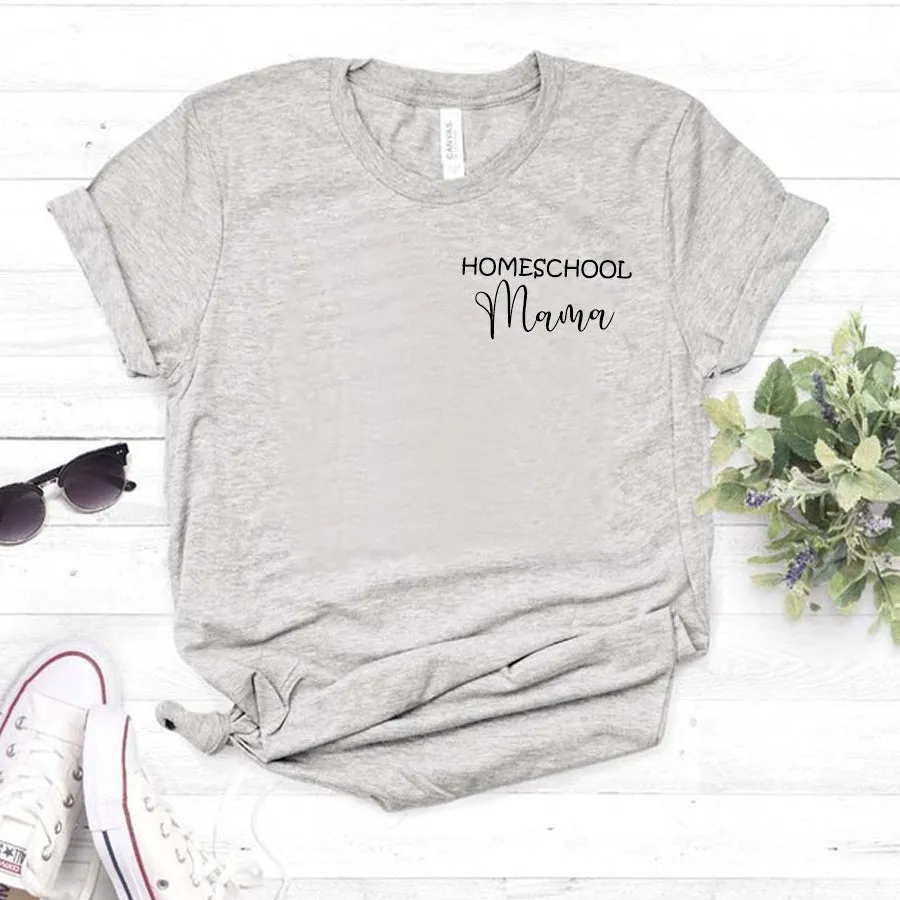 Homeschool Mama Mini Logo T-Shirt (MRK X) mum blouses clearance