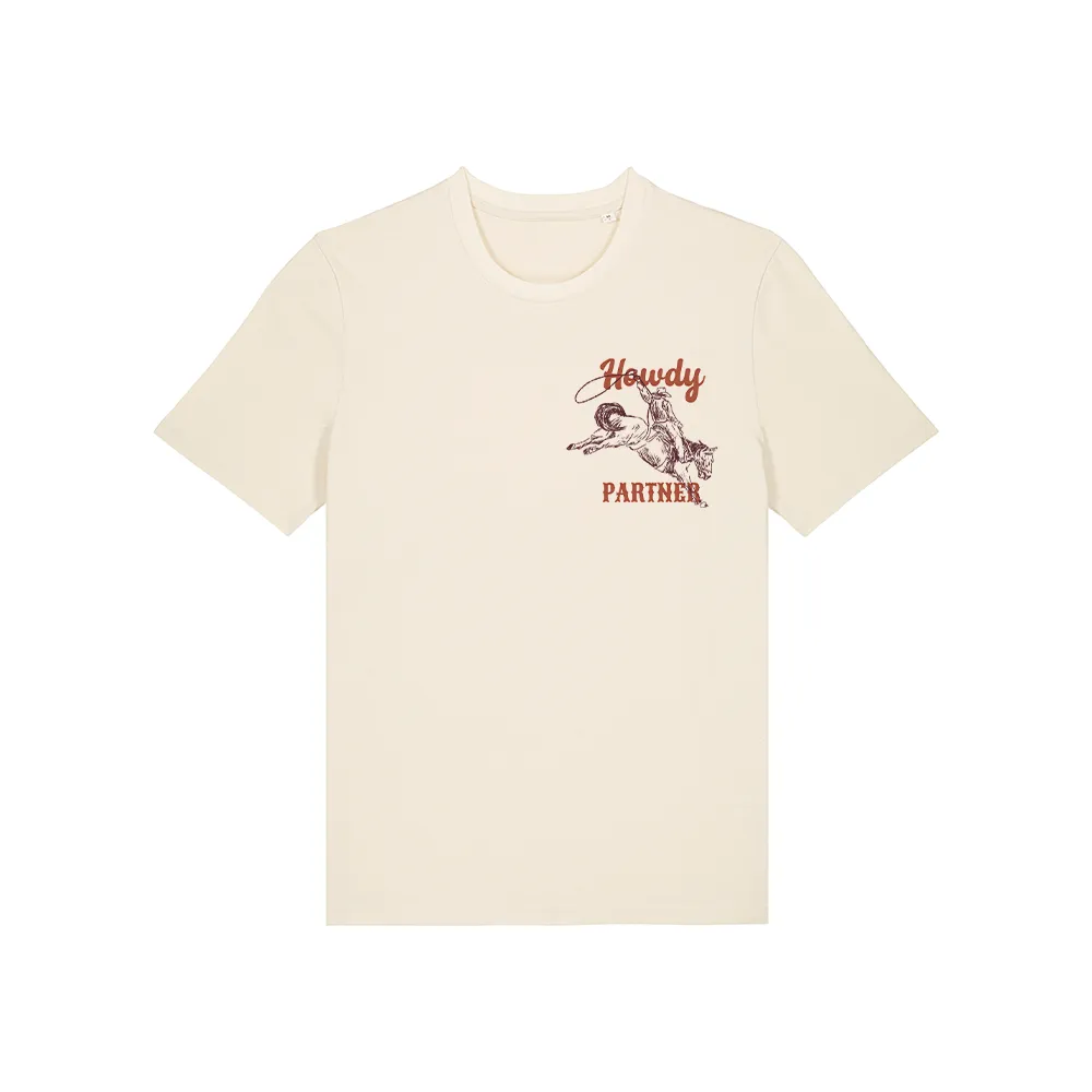 Howdy Partner Matching Front & Back Graphic T-Shirt