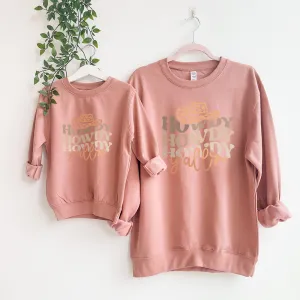 Howdy Y'all Country Mum Matching Sweatshirts breastfeeding tops cheap