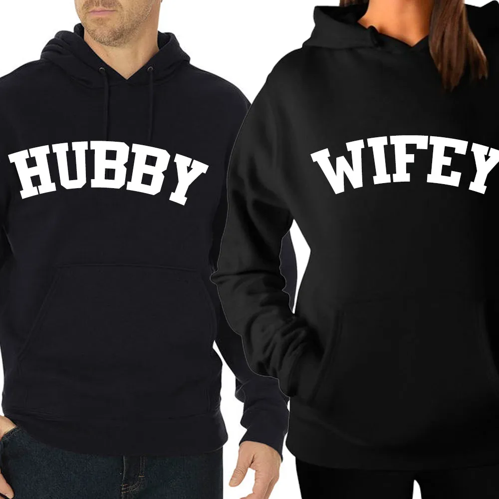 Hubby & Wifey Varsity Hoodies (MRK X)