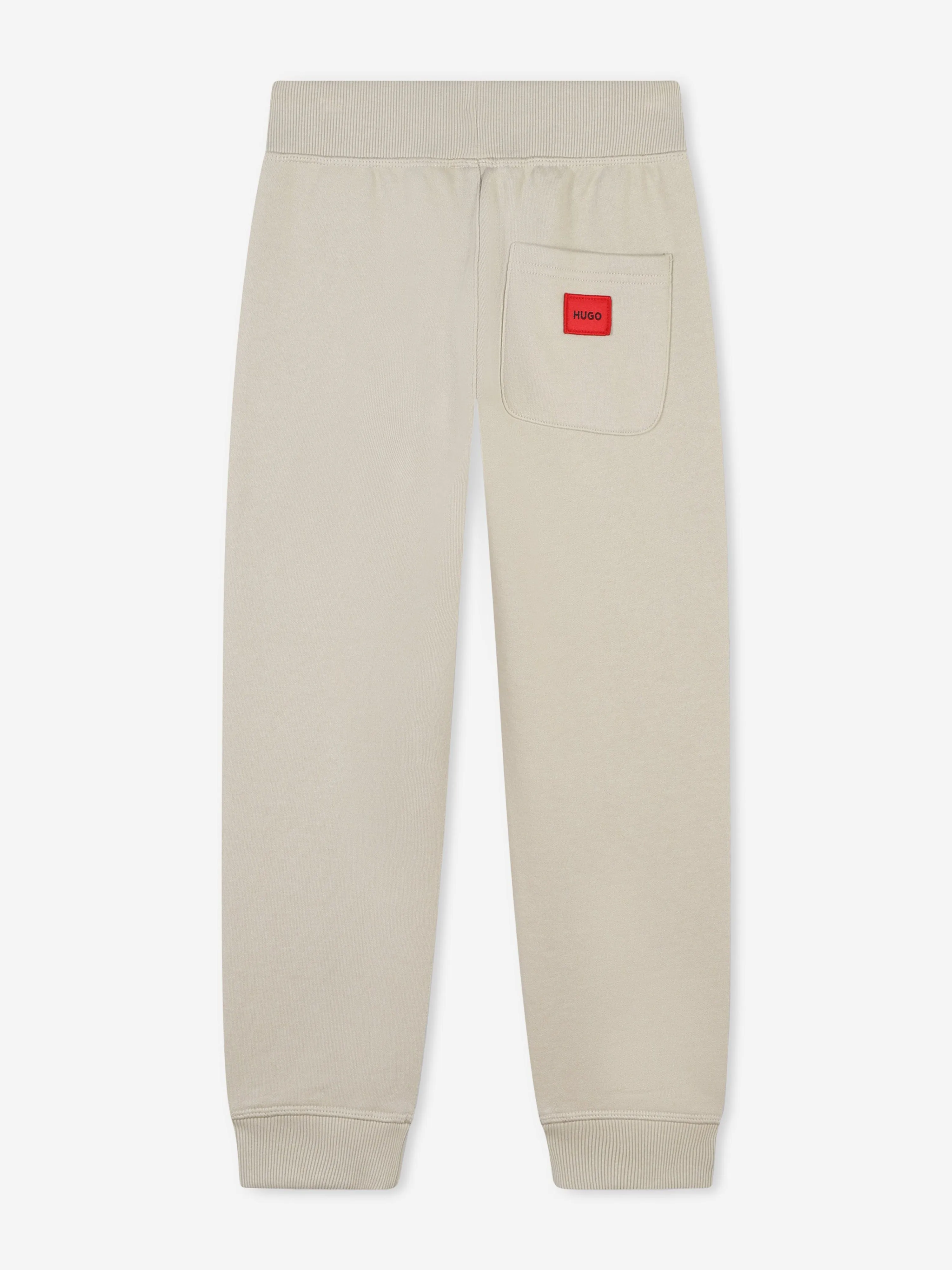 Hugo Boys Logo Print Joggerhose in Beige