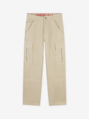 Hugo Boys Weite Hose in Beige