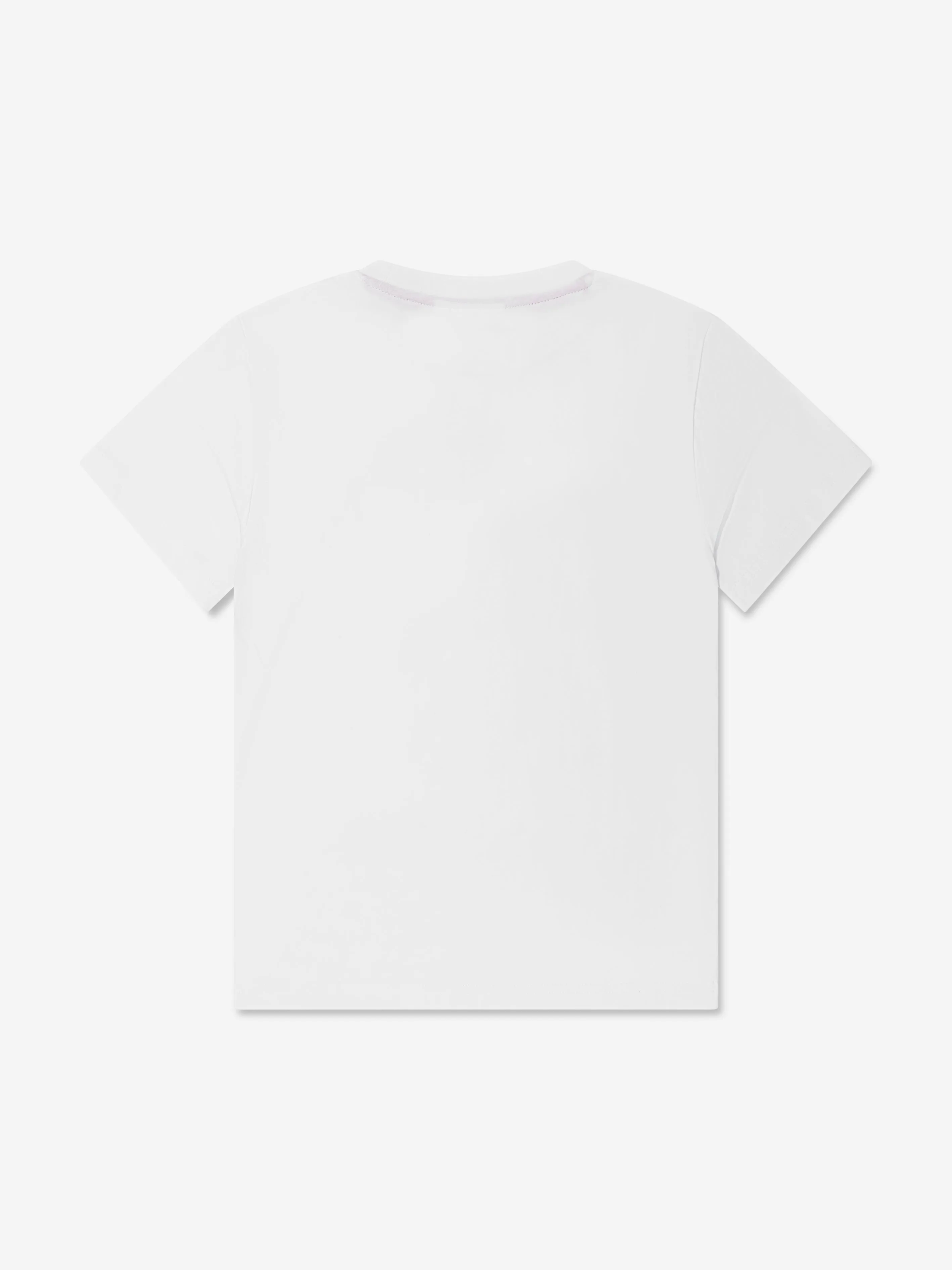 Hugo Boys Square Logo T-Shirt in Weiß