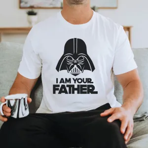 I Am Your Father Star Galaxy White T-Shirt mens dad clothes online