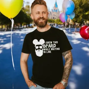 I Grew This Beard In Line T-Shirt dad bod shirts discount