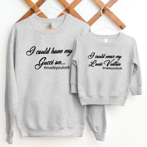 I Made You Look Matching Sweaters maternity leggings online