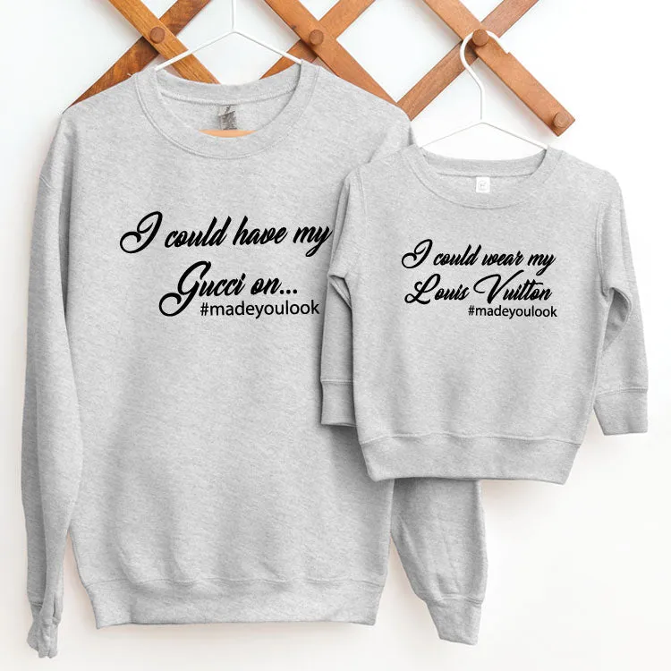 I Made You Look Matching Sweaters maternity leggings online