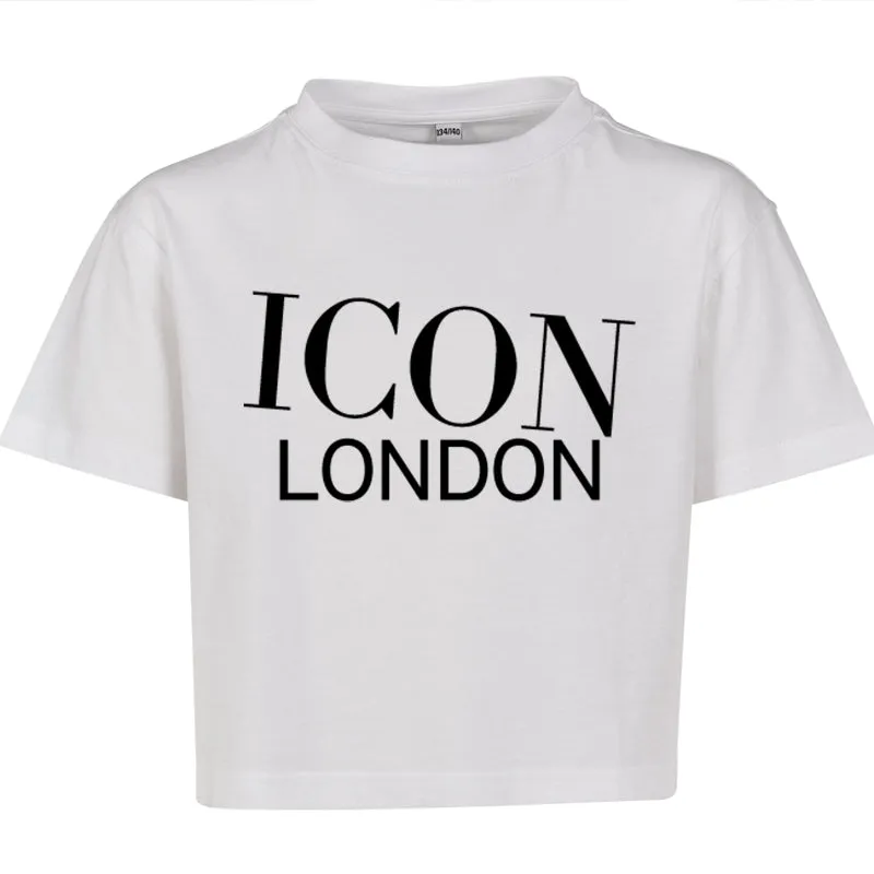 Icon London Cropped Logo T-Shirt
