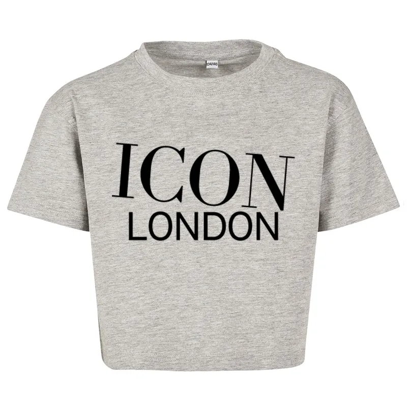 Icon London Cropped Logo T-Shirt