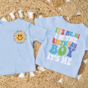 I'm The Birthday Boy "Hi" Front & Back Graphic Tee boys clothes cheap sale