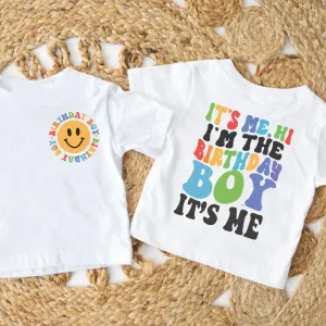 I'm The Birthday Boy "Hi" Front & Back Graphic Tee boys clothes cheap sale