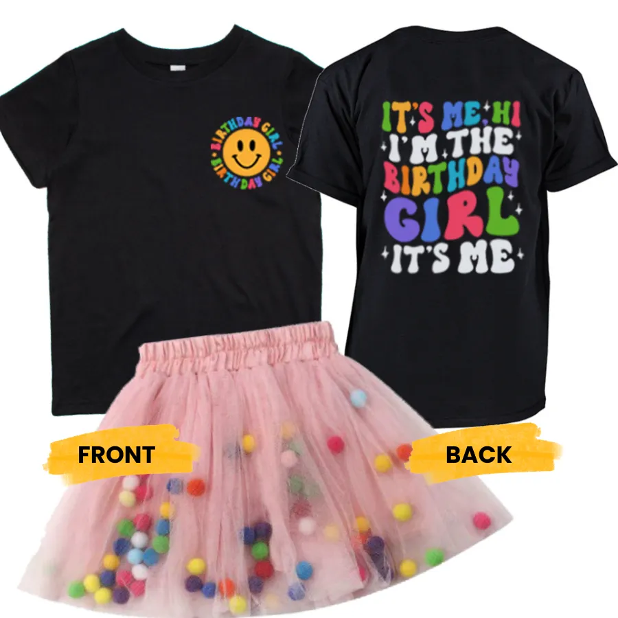 I'm The Birthday Girl "Hi" T-Shirt & Tutu Set