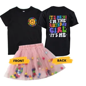 I'm The Birthday Girl "Hi" T-Shirt & Tutu Set girls clothes cheap