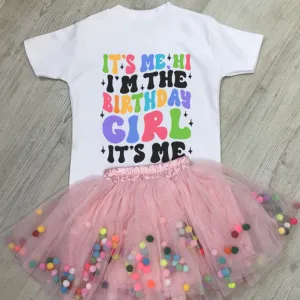 I'm The Birthday Girl "Hi" T-Shirt & Tutu Set girls clothes cheap