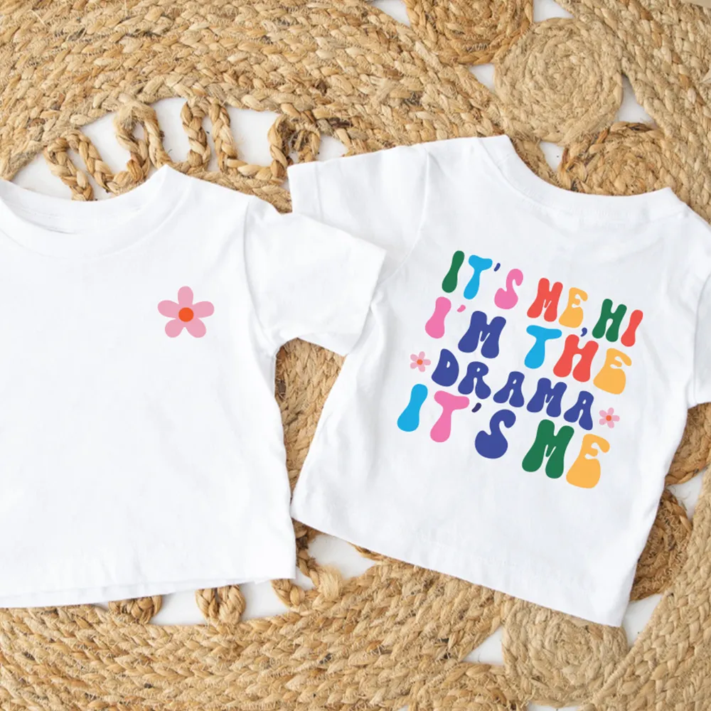 I'm The Drama, It's Me Kids T-shirt girls pajamas promo