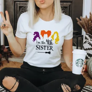 I'm The Fourth Sister Halloween T-Shirt mum blouses clearance