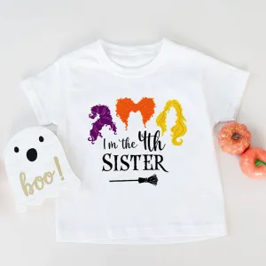 I'm The Fourth Sister Kids Halloween T-Shirt mum blouses clearance