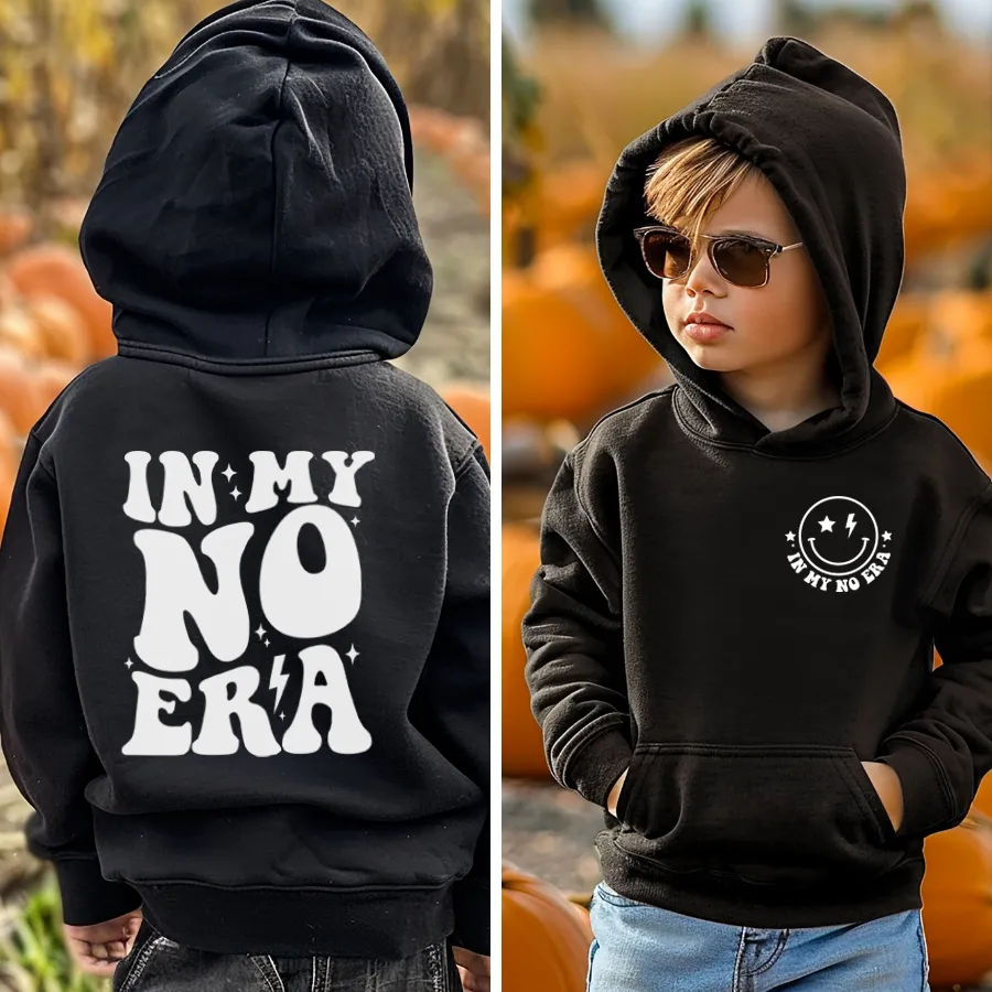 In My No Era Back Logo Hoodie boys fashion clearance