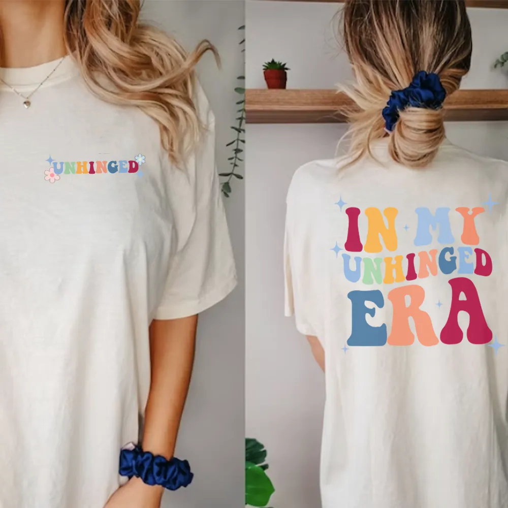 In My Unhinged Era Front & Back Logo T-shirt maternity dresses promo