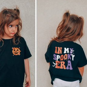 In My Spooky Era Kids Front & Back Logo T-shirt girls jeans best deals