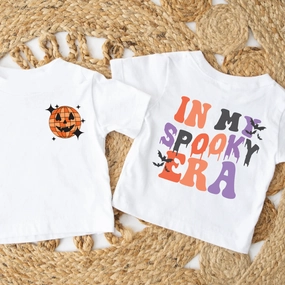 In My Spooky Era Kids Front & Back Logo T-shirt girls jeans best deals