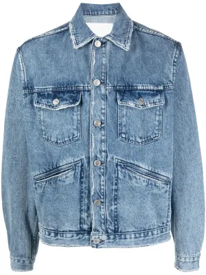Jango Logo Denim Jacket winter jackets clearance