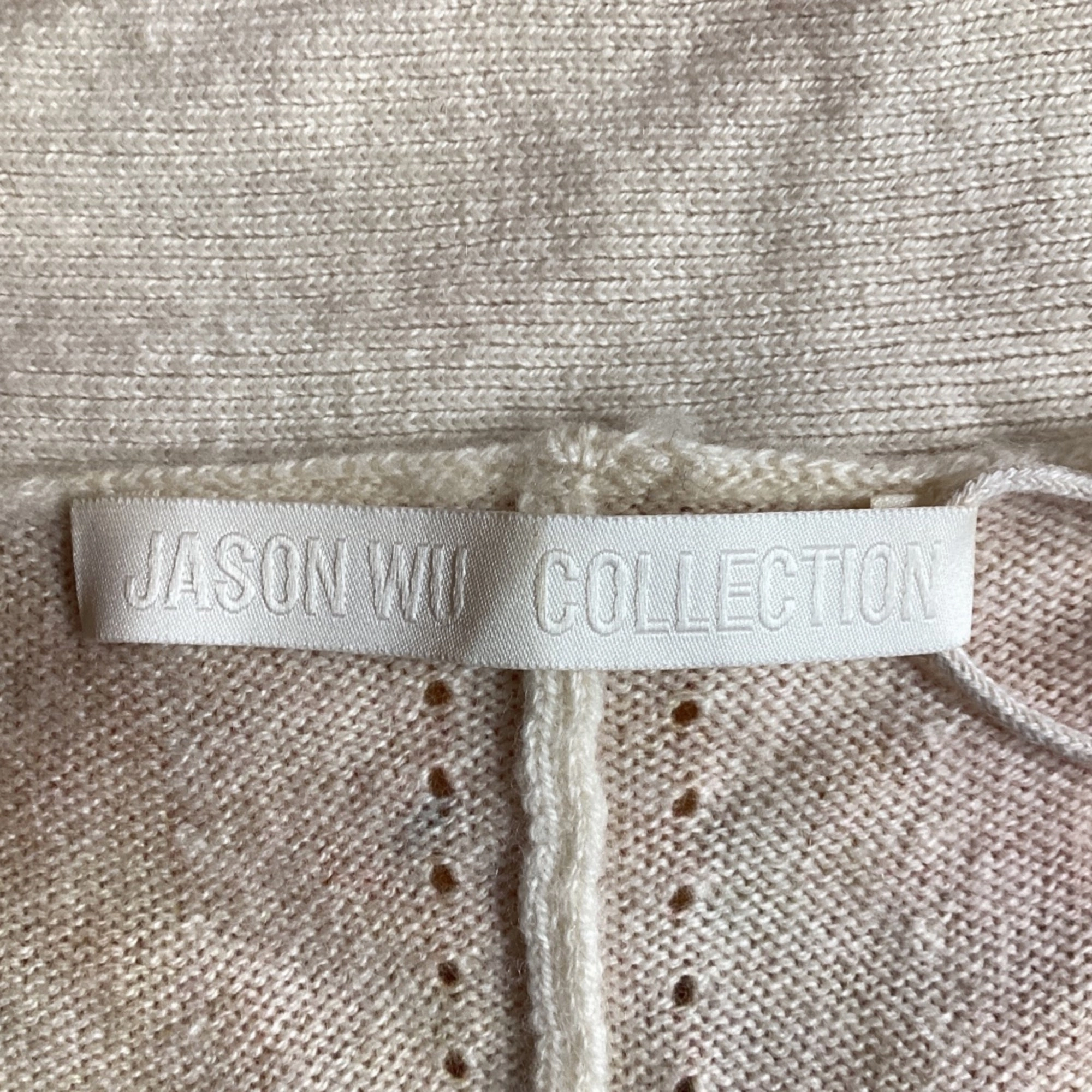 Jason Wu Collection Watercolor Tie Sweater in Yellow Cashmere