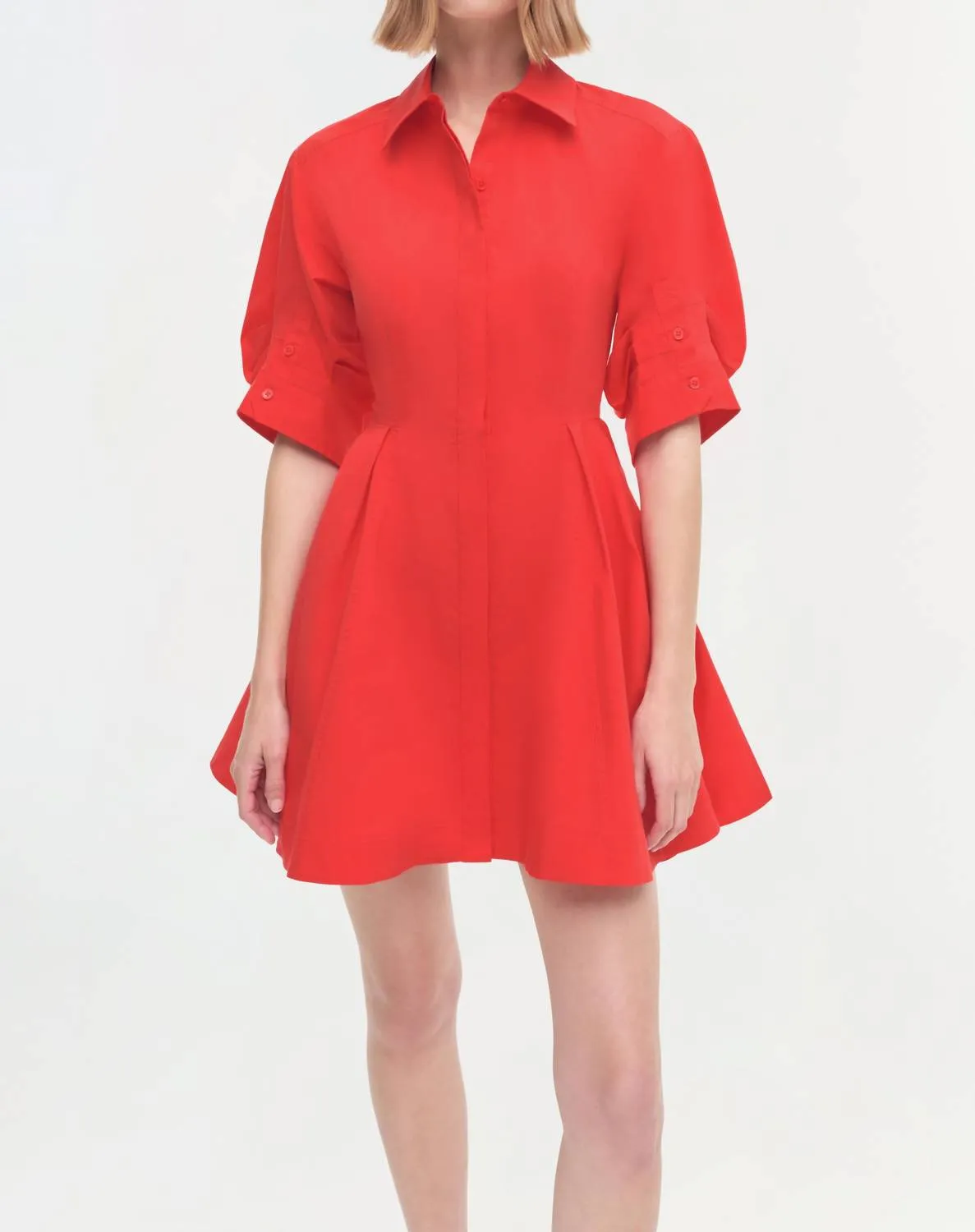 Jazzie Mini Dress In Fiery Red