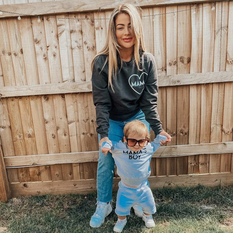 Jess Hayes Mama & Mama's Boy Heart Matching Sweaters breastfeeding tops cheap