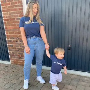 Jess Hayes Spring Vibes- Mama & Mini Denim T-Shirts discount mum dresses
