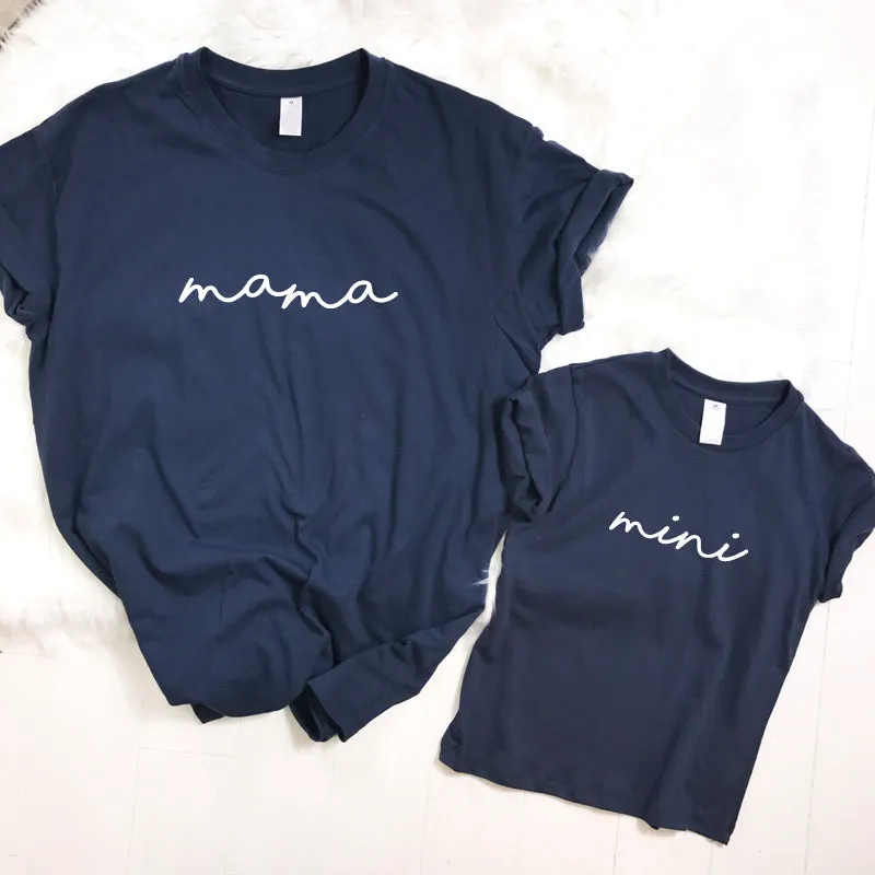 Jess Hayes Spring Vibes- Mama & Mini Denim T-Shirts