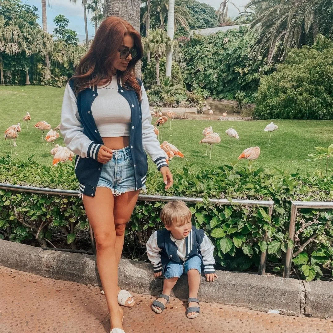 Jessica Hayes Mama & Mini Navy Varsity Jackets
