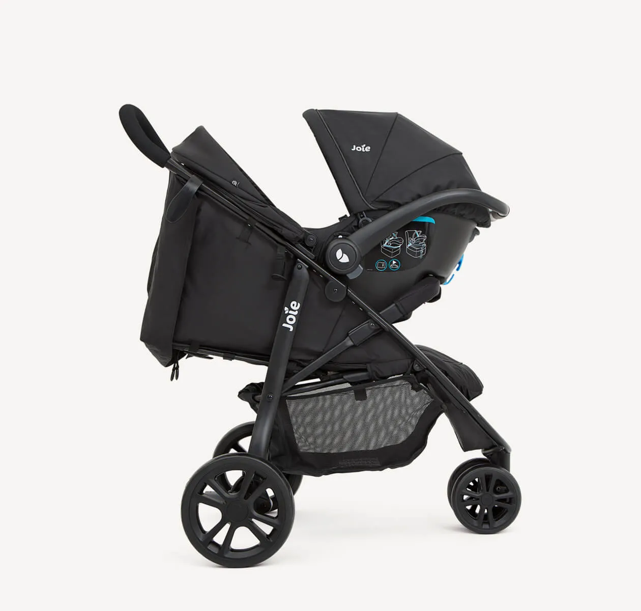 Joie Litetrax 3 Reisesystem in Kohle