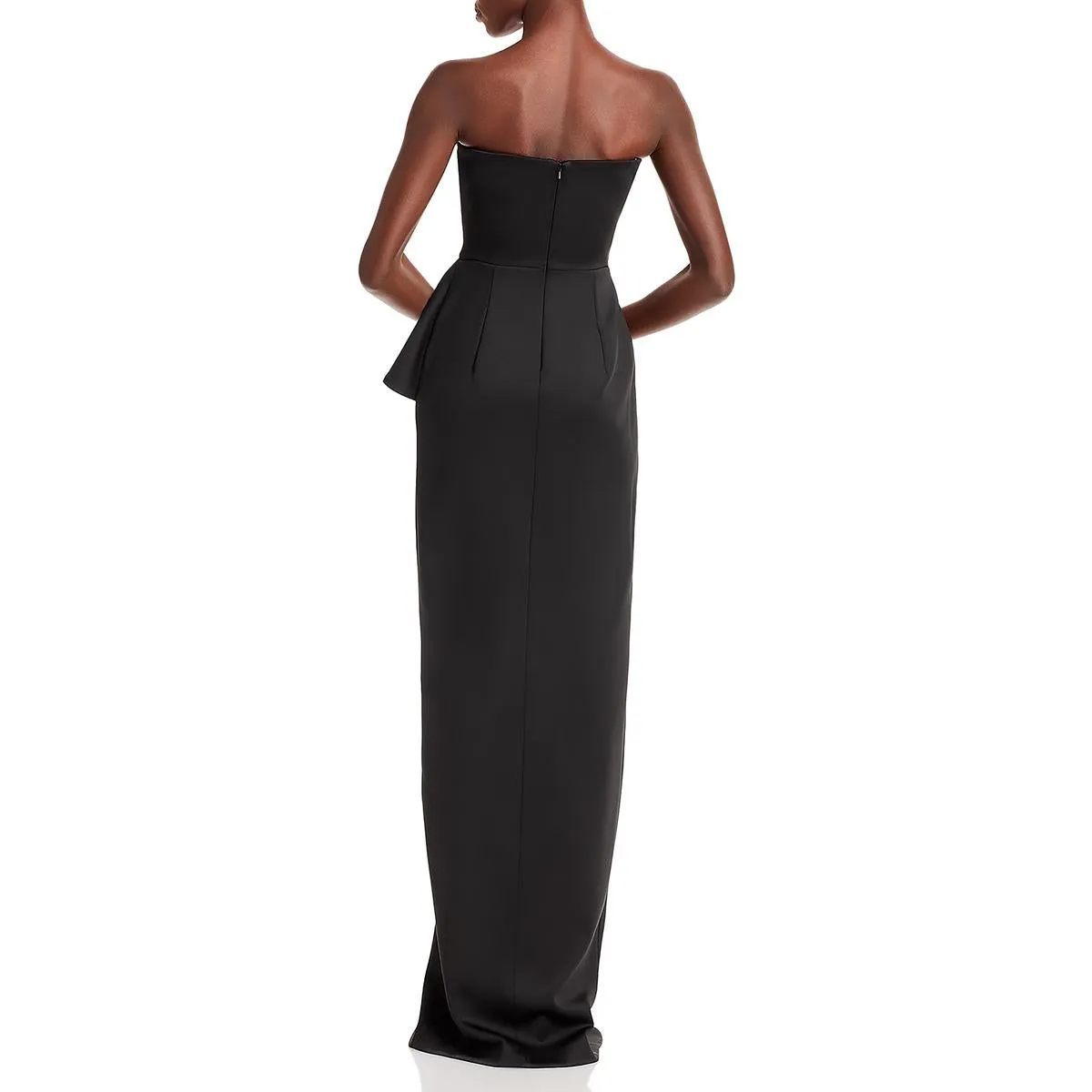 Jonas Womens Strapless Scuba Evening Dress