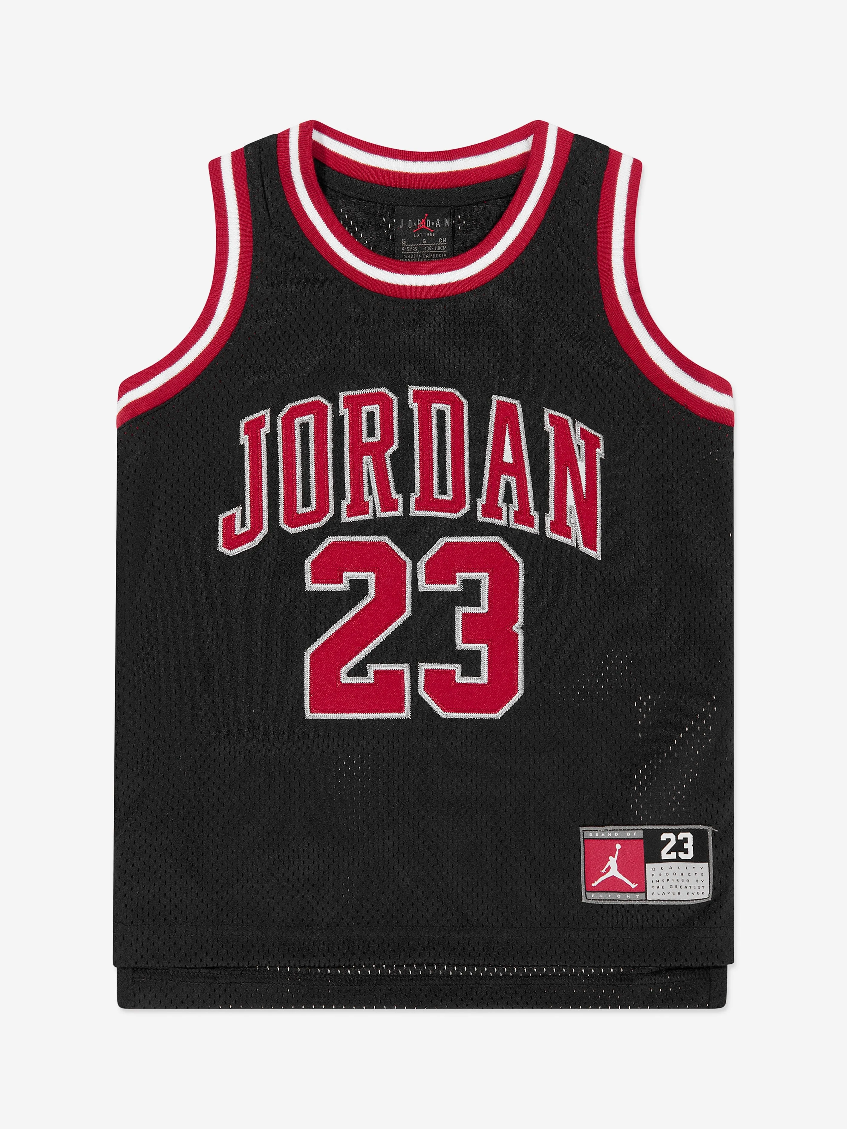 Jordan Boys 23 Jersey Trägeroberteil in Schwarz