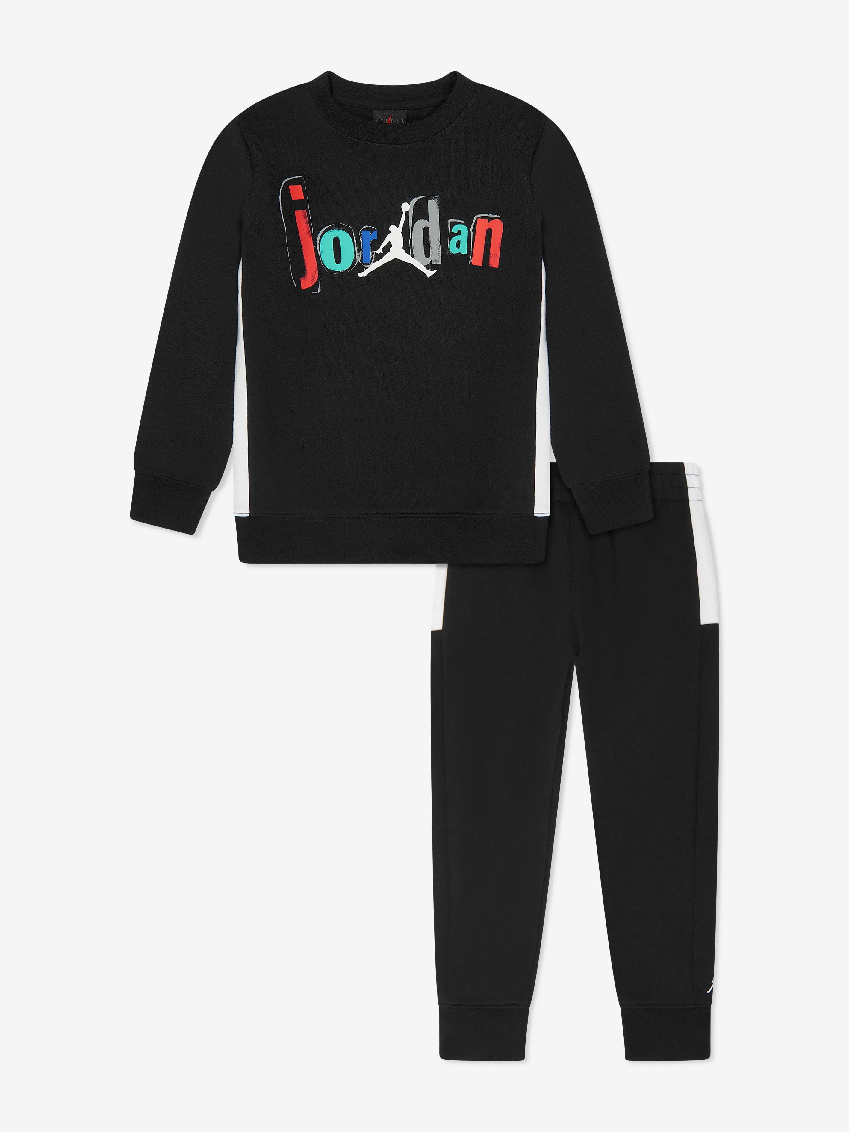 Jordan Boys Jumpman Team Blocked Trainingsanzug in Schwarz